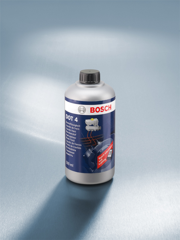 Тормозная жидкость Bosch DOT-3 объём 250 и 1000 мл, DOT-4 - 250, 500, 1000 и 5000 мл